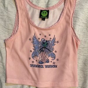 Tunnel Vision fairy pink tank top